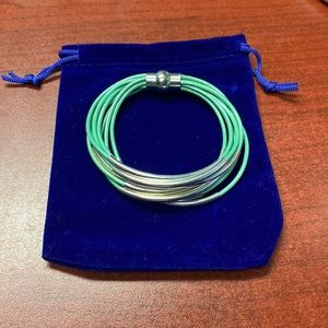 Hand crafted leather bracelets with magnetic clasps